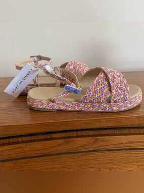 Janie and Jack Pastel Braided Strap Sandals